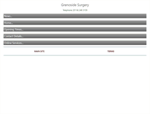 Tablet Screenshot of grenosidesurgery.com